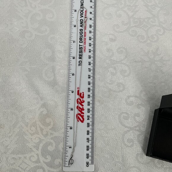 Lafonn Sterling Silver & Simulated Diamond Accent Treble Clef Necklace - Picture 4 of 5